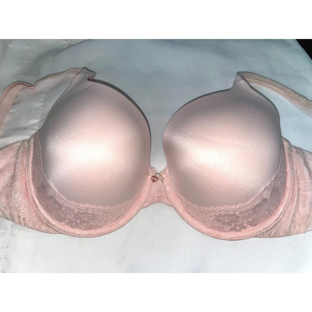 Victoria Secret 34DDD bra lined perfect coverage body by Victoria women's Pink